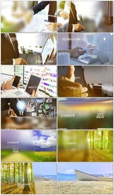 大气三维空间图片展示AE模板