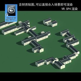 中式建筑 中式多层 中式民居