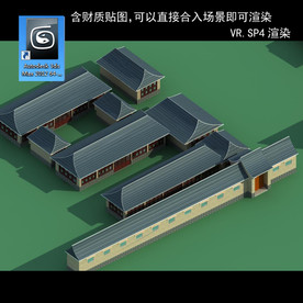 中式建筑 中式多层 中式民居