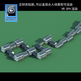 中式建筑 中式多层 中式民居