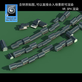 中式建筑 中式多层 中式民居