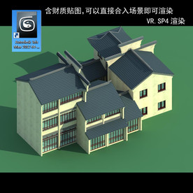 中式建筑 中式多层 中式民居