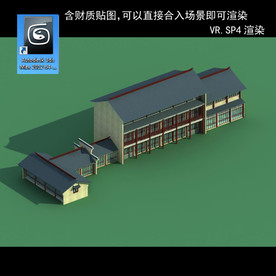 中式建筑 中式多层 中式民居