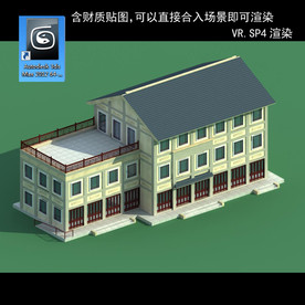 中式建筑 中式多层 中式别墅