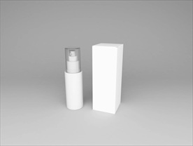 化妆品喷雾瓶内外包装样机图片