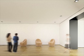 室内展览墙体效果图样机