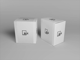 2个 高档商品包装盒设计样机