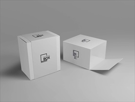 2款高档商品包装盒设计样机