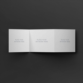 高档通用三折页样机效果图