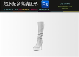 女士高筒靴子样机图片