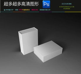 空白样品盒子样机效果图