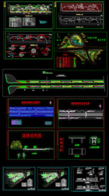 道路绿化设计图纸