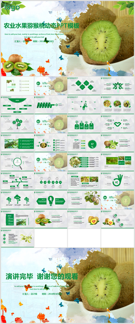 农产品水果猕猴桃工作汇报PPT