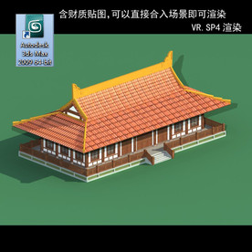 中式建筑 中式多层 中式别墅