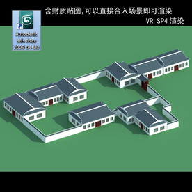 中式建筑 中式多层 中式别墅