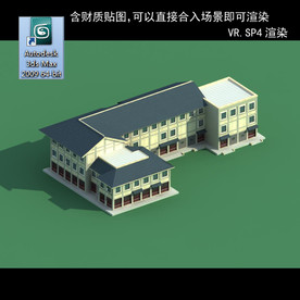 中式建筑 中式多层 中式别墅