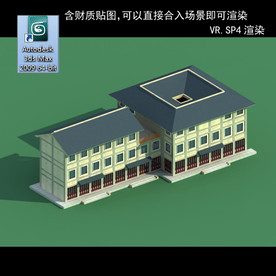 中式建筑 中式多层