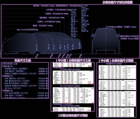 常见家用车辆尺寸对比图附尺寸表