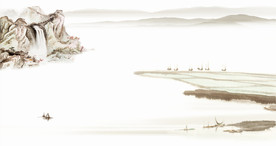 江南水墨画 源分层