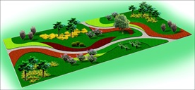 小游园绿化效果图