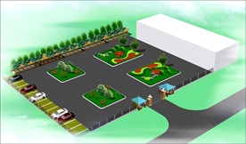 院内绿化效果图