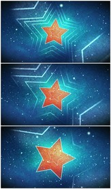 五角星背景视频