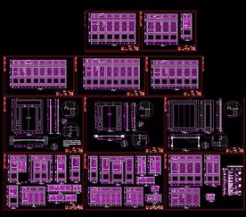中式雕花窗户图纸