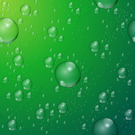 深绿色背景水滴