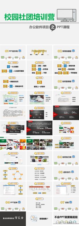 校园社团培训PPT技能教程