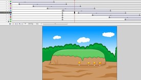 长蘑菇的荒丘植物生长10秒动画