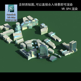 规划建筑 简易建筑 规划体块