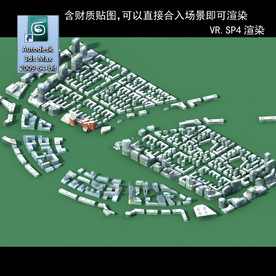 规划建筑 简易建筑 规划体块