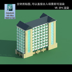 规划建筑 简易建筑 规划体块