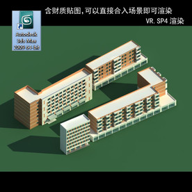 规划建筑 简易建筑 规划体块