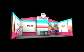 展览展示设计展台缤纷多彩