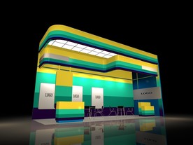 展览展示设计展台缤纷多彩