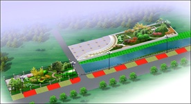 小游园绿化效果图