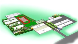 学校绿化效果图