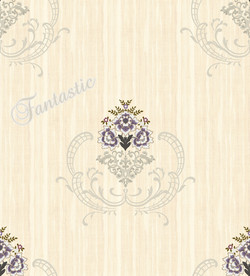 欧式田园刺绣墙布花型