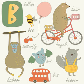 卡通动物矢量设计素材