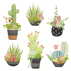 仙人掌卡通设计素材