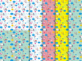 卡通 矢量 无缝印花