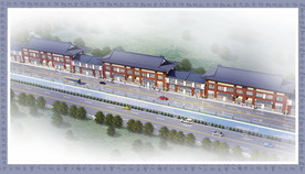 中式建筑模型和材质加PSD分层