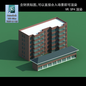 规划建筑 简易建筑 规划体块