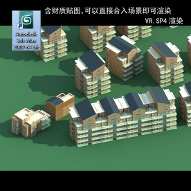 规划建筑 简易建筑 规划体块