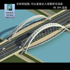 桥 车行桥 立交桥  桥模型