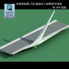 桥 车行桥 立交桥  桥模型