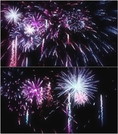 烟花绽放节日庆祝