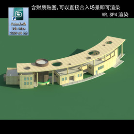 建筑模型图 效果图 多层建筑