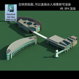 建筑模型图 效果图 多层建筑